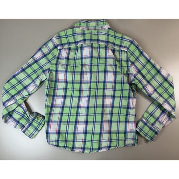 Abercrombie & Fitch Mens Muscle Fit Plaid Button Up Shirt Small Y2K Beachy - Picture 10 of 11